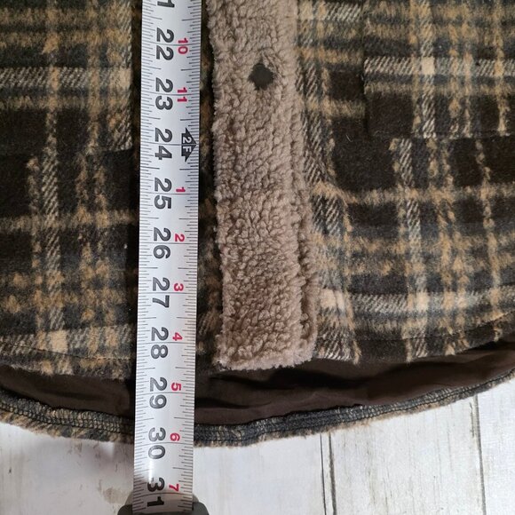 Panache Apparel Karissa Plaid Fleece Jacket Cozy Cabincore Womens Oversized Sm - Picture 7 of 8